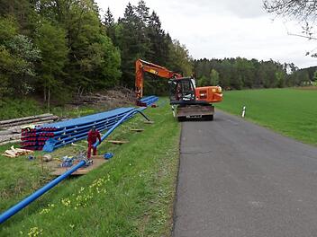 Die Bauvorarbeiten laufen bereits.  Foto: Paul Pöhlmann