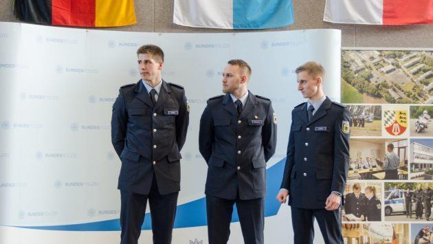 Feier zur Beförderung von Lehrgangsabsolventen des Bundespolizei-Ausbildungs- und Förderungszentrums Oerlenbach zu Polizeimeistern und -meisterinnen. Frank Dölling