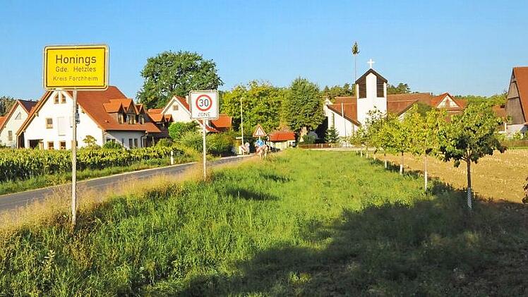 Der Ortseingang von Honings von Hetzles kommend  Foto: Karl Heinz Wirth