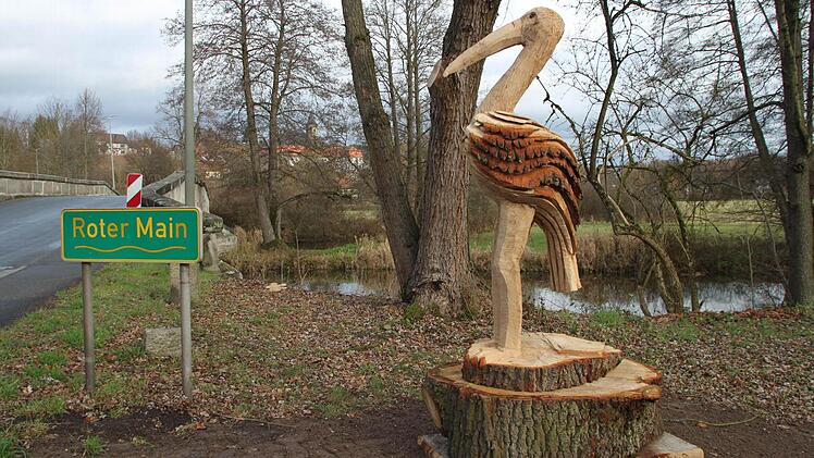 Der Storch ist eines von drei Tieren, die auf dem Logo des Wanderweges zu sehen sind. Fotos: Alexander Hartmann