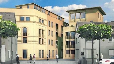 So soll nach einer Visualisierung der Sontowski&Partner-Gruppe das Brauhaus-Areal aussehen. Illustration: Sontowski & Partner
