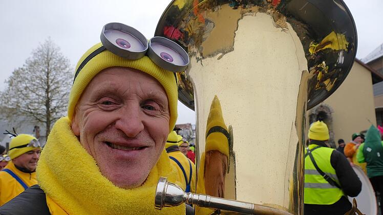 Beim Faschingsumzug der  Untererthaler Karnevals-Gesellschaft (UKG). Gerd Schaar