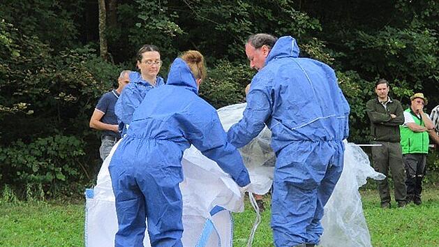 Landkreis Bayreuth probt Bek&auml;mpfung der Afrikanischen Schweinepest