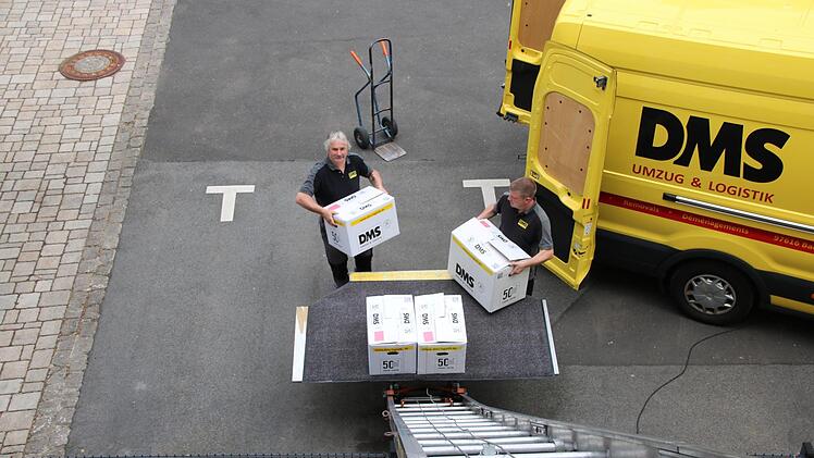 Eindrücke vom Umzug des Landratsamtes. Foto: Ralf Ruppert