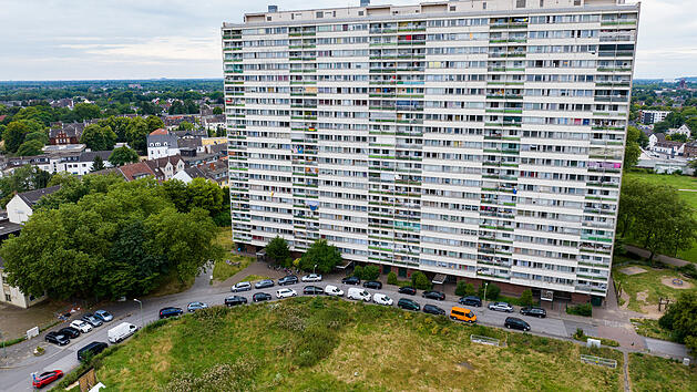 Hochhaus an der Ottostra&szlig;e