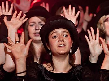 Mitreißende Freude am Gesang: die "Klangfänger" beim Auftritt in der Coburger Salvatorkirche. Fotos: Jochen Berger