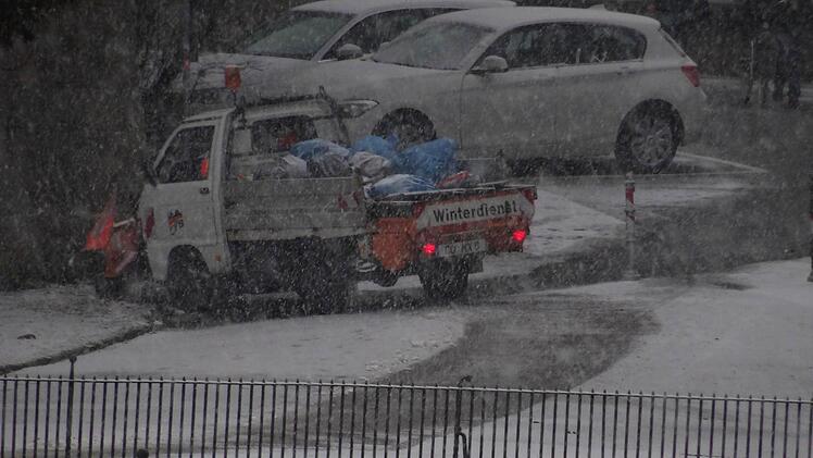Winterdienst in Coburg im EinsatzFoto: Jochen Berger