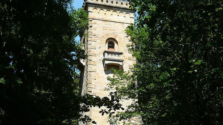 Erst wenn man nah dran ist, sieht man den Lichtenfelser Aussichtsturm am Herberg. Foto: privat
