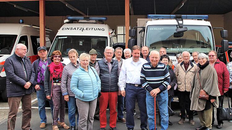 Die SPD-Arbeitsgemeinschaft 60plus besuchte das Rote Kreuz in Bad  Kissingen. Thomas Menz informierte die SPD-Senioren über die vielfältige  Arbeit, die das BRK leistet. Foto: Dieter Britz