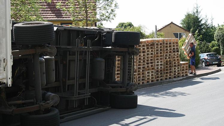 Unfall in Geroda. Foto: Gabriele Sell
