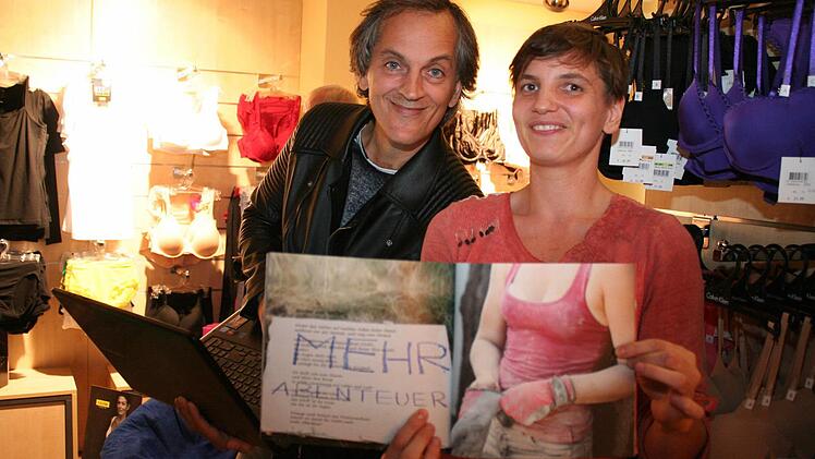 Frank Fleuchaus hat versucht, Almut Wegers Gedanken in Bildern auszudrücken. Foto: Evi Seeger