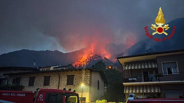 Waldbrand am Gardasee