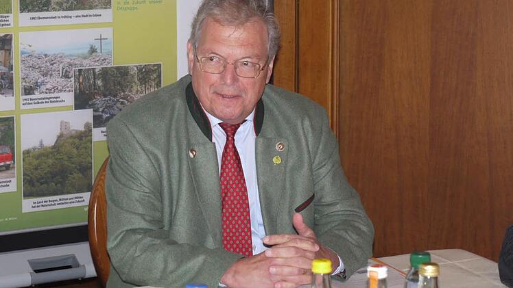 Hubert Weiger bei seinem Besuch in Ebermannstadt. Foto: Pauline Lindner