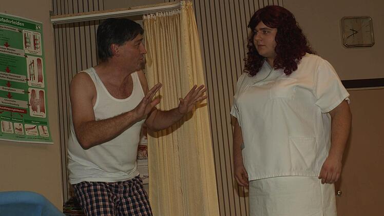 Die Komödie "Gute Besdserung" mit der Theatergruppe des TSV Oerlenbach. Foto: Stefan Geiger