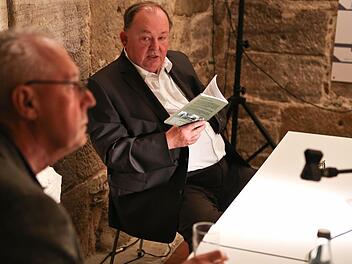 Jochen Menzel (links) und Dieter George bei der Präsentation ihrer Alltagsgeschichten. Fotos: Barbara Herbst