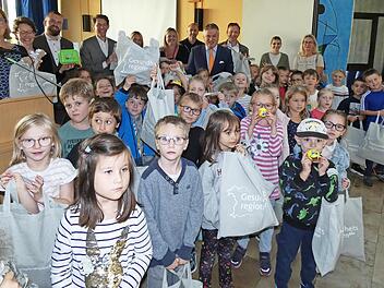 Bei der Auftaktveranstaltung „Abfallvermeidung – Die beste Entscheidung“ an der Grundschule Mainleus