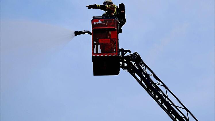 Die Herbstübung der Feuerwehr fand heuer in Westheim statt. Foto: Gerd Schaar