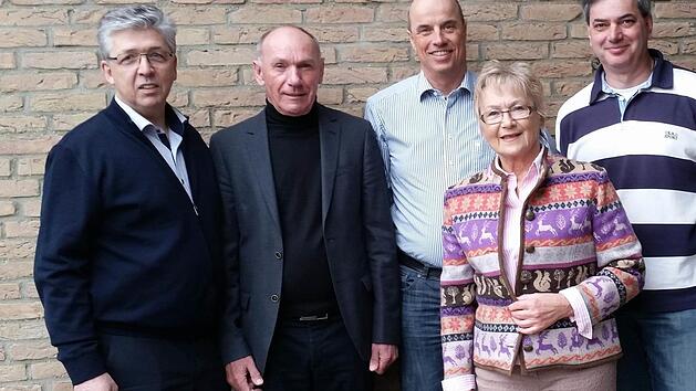 Der neu gewählte Vorstand (v. l.): Peter Menne, Peter Wolf, Dietrich Oberg, Karin Dietsch-Brunswicker, Norbert Kandziora Foto: privat
