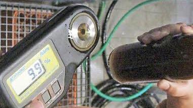 Hier wird der Zuckergehalt überprüft.