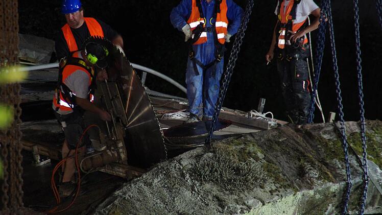 Brückenabbruch in Kronach. Foto: Marco Meißner