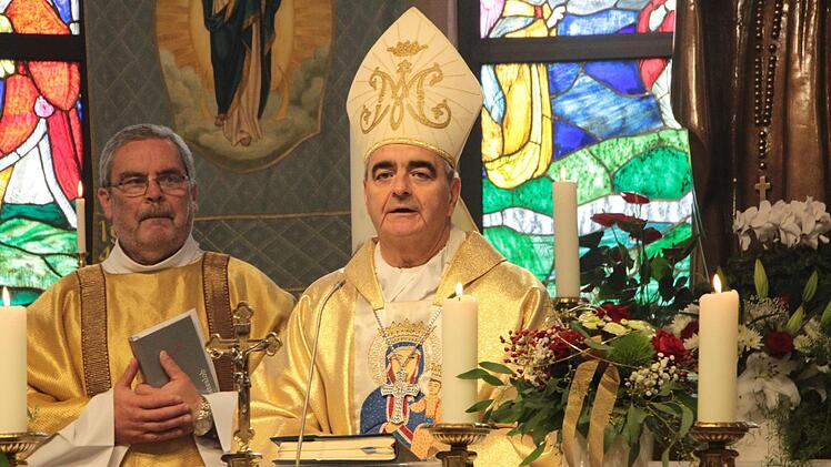 Festgottesdienst in der Begegnungsstätte Heroldsbach.  Josef Hofbauer