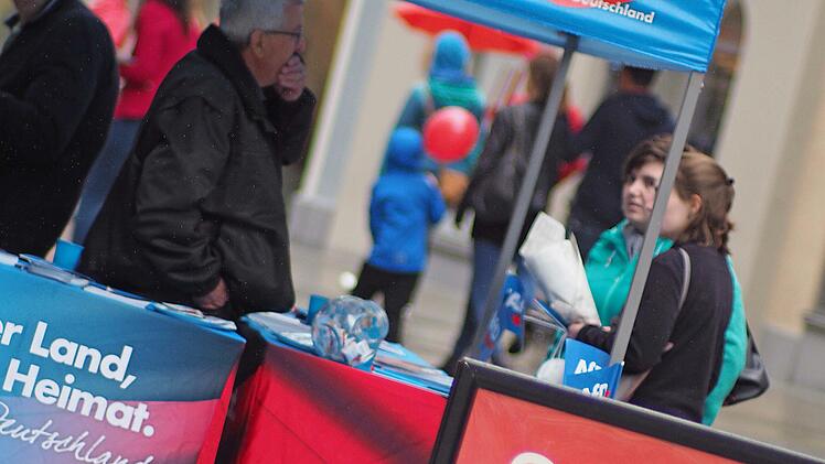 Impressionen vom Bundestagswahlkampf in der Coburger InnenstadtFoto: Christoph Winter