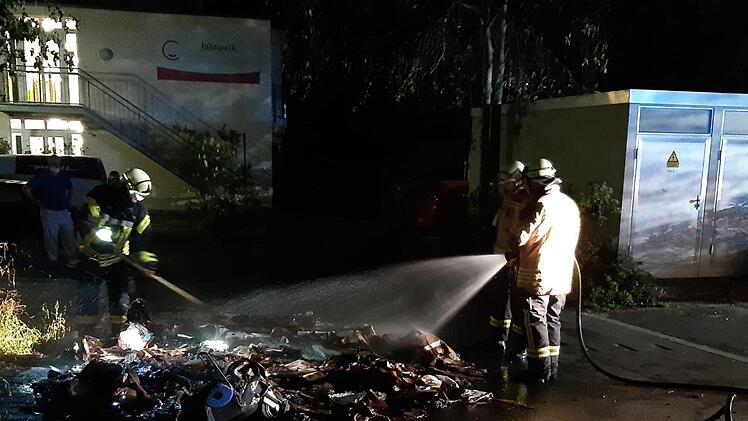 Die Feuerwehr in der Henri-Dunant-Straße  Foto: Feuerwehr Forchheim