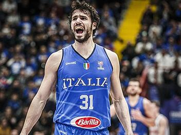 Brose-Neuzugang Michele Vitali führte bei den letzten Spielen in der Europameisterschaftsqualifikation das italienische Nationalteam sogar als Kapitän an. In Bamberg soll der starke Dreier-Schütze auf der Position 3 für Punkte sorgen. Foto: fiba-europe