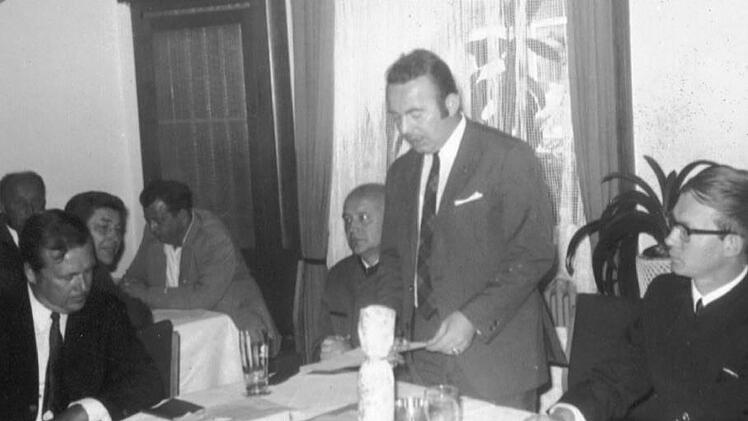 Heinz Hausmann im Jahr 1970, als er Kreisvorsitzender der Jungen Union wurde.Archiv