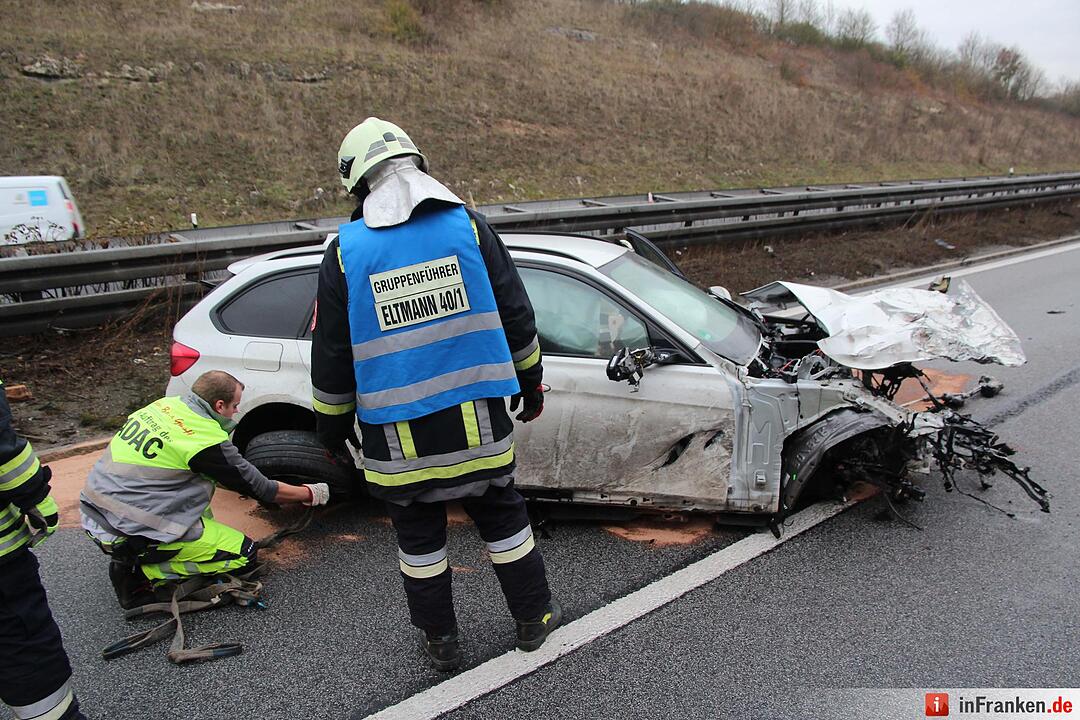 Unfall auf der A70