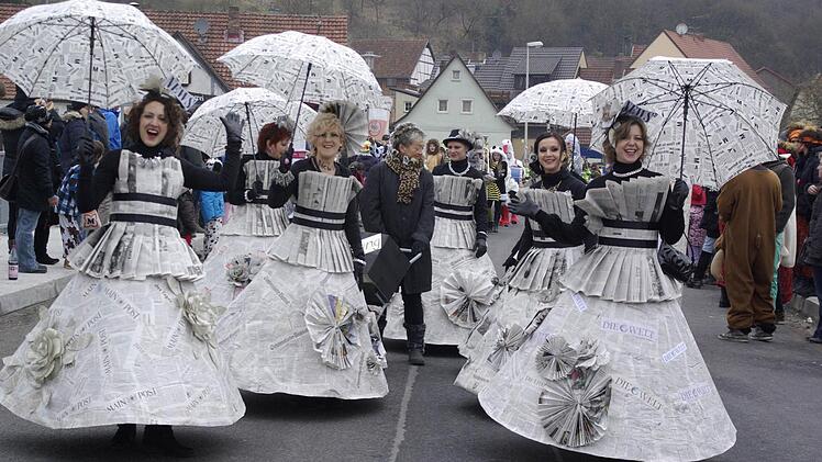 Faschingszug in Aura. Foto: Winfried Ehling
