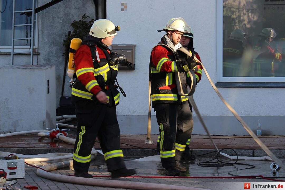 Dachstuhlbrand in Röthenbach an der Pegnitz