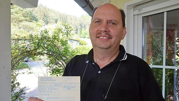 Den "Moskwitsch", den er in der DDR bestellt hatte, den hat Frieder Schneider nicht mehr bekommen. Foto: Rainer Lutz