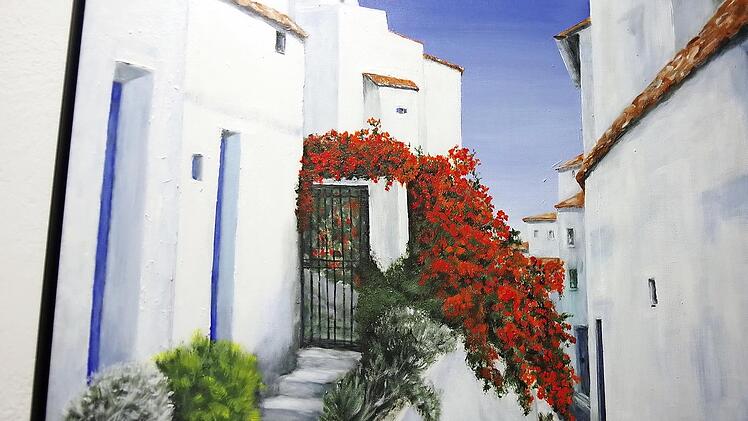 Impression aus dem weißen Bergdorf Frigiliana in Andalusien