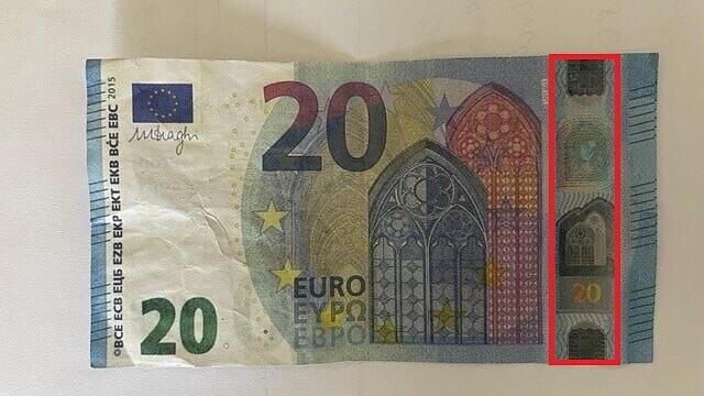 Falscher 20-Euro-Schein