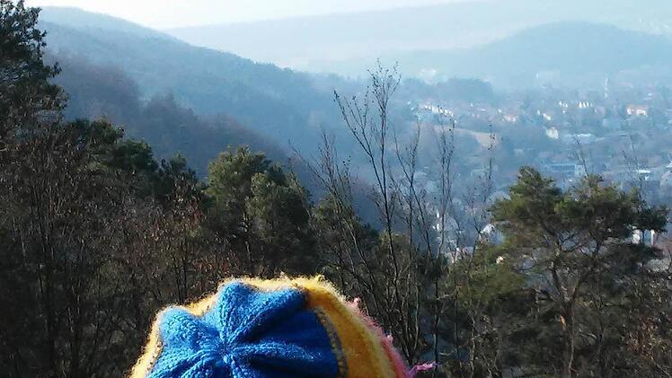 Unweit des Gefallenendenkmals von 1866 zwischen Winkels und Nüdlingen bietet sich dieser malerische Blick auf die Stadt.