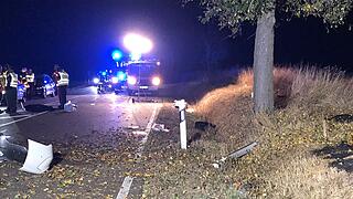 T&ouml;dlicher Unfall im Kreis Ansbach: Junge Autofahrerin prallt gegen Baum und stirbt - Auto geht in Flammen auf