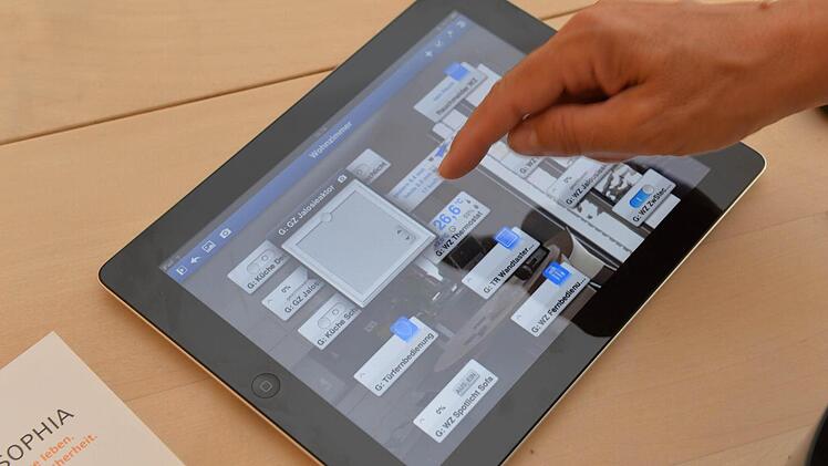 Das Haus ist via Ipad steuerbar.