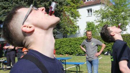 Kopf nach hinten und auszutrinken. Foto: Helmut Will