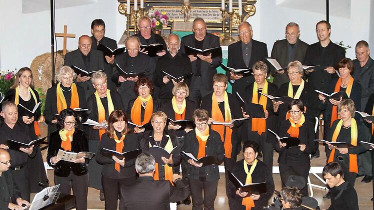 Ein tolles Klangerlebnis bot der Projektchor aus Ludwigsstadt unter dem Dirigenten Sigurd Knopp.