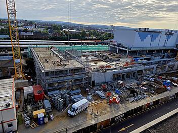 Die Atrium-Baustelle in Bamberg