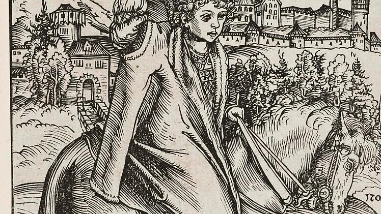 Lucas Cranach d. Ä. (1472 - 1553): Sächsischer Prinz zu Pferd, 1506, HolzschnittFoto: Kunstsammlungen der Veste Coburg