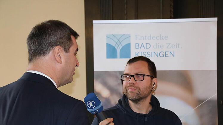 Groß war gestern auch das Medieninteresse am Besuch von Minister Söder. Foto: Ralf Ruppert