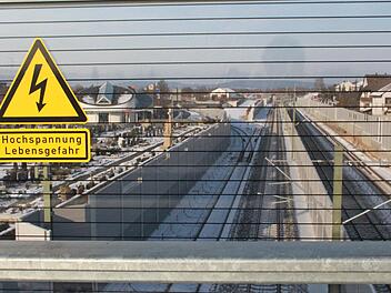 Blick am 18. Januar 2017 von der Brücke Zückshuter Straße nach NordenFotos: Hans Kurz
