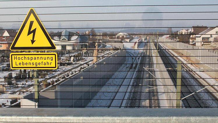 Blick am 18. Januar 2017 von der Brücke Zückshuter Straße nach NordenFotos: Hans Kurz