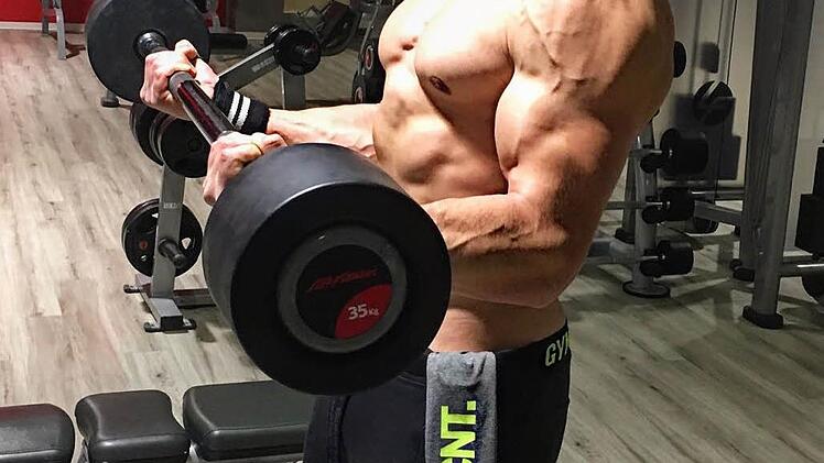 Fünf Mal die Woche schindet sich Jan Weinlein im Fitnessstudio. Foto: privat
