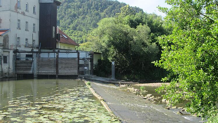 Das Wasserwirtschaftsamt verlegt die Bootsanlegestelle auf der Saaleinsel Elfershausen. Der Zutritt zum Wehr (Foto) ist nicht gestattet.