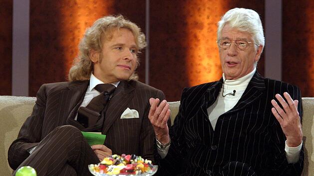 Thomas Gottschalk (links) verehrte Rudi Carrell - ebenso wie viele andere TV-Stars.