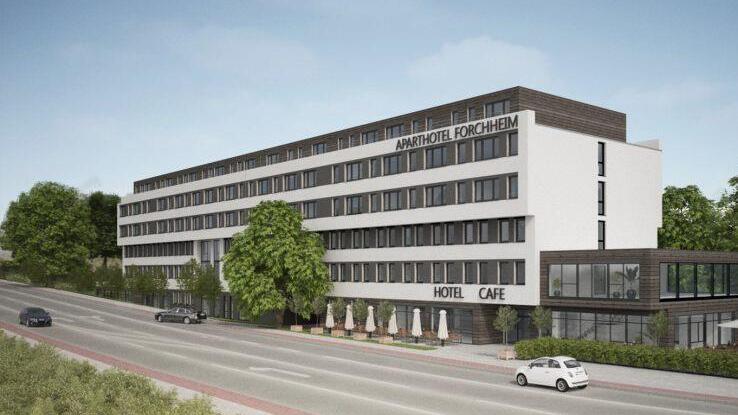 So soll das neue Schülerwohnheim und Hotel in der Bayreuther Straße aussehen.  Grafik: Projekt Bauart GrundInvest GmbH
