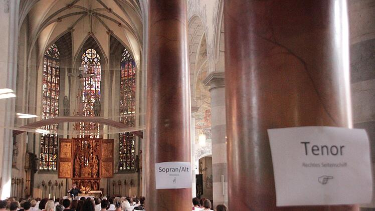 Regionaltreffen der Kirchenchöre in der Münnerstädter Stadtpfarrkirche. Foto: Heike Beudert